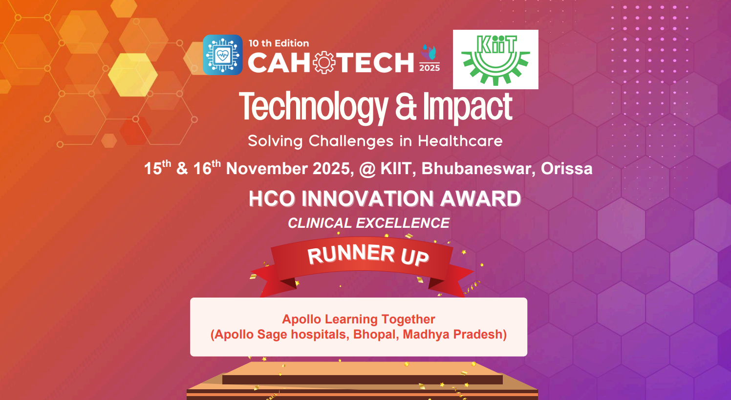 CAHOTECH 2025: Hospital Innovation :  Clinical Excellence-Apollo Learning Together-(Apollo Sage hospitals, Bhopal, Madhya Pradesh) - Dr Sivam
